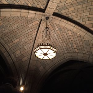 Vaulted ceiling at the crypt of the Church of the Intercession